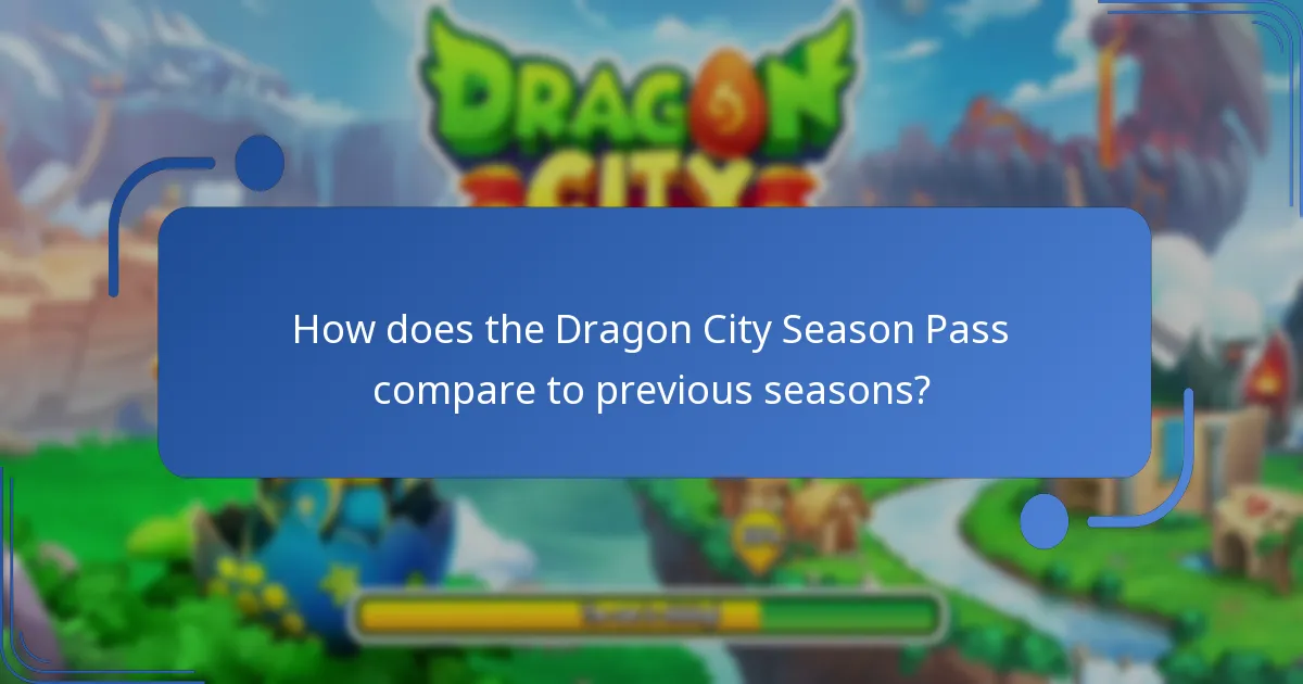 How does the Dragon City Season Pass compare to previous seasons?